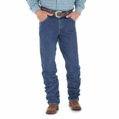 Image showing 1 th Wrangler Men's Relaxed Fit High-Rise George Strait Cowboy Cut Jeans