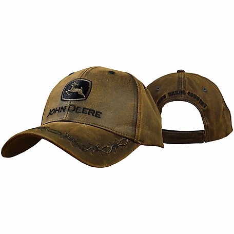 John Deere 100% Cotton Brown Oil Skin Cap at Tractor Supply Co.
