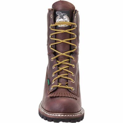 Image showing  Men's Steel Toe Waterproof Logger Boots, 8 in.
