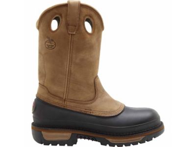 Image showing 6 th Georgia Boot Men's Steel Toe Muddog Waterproof Wellington Boots, 11 in.