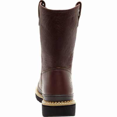 Image showing 1 th Georgia Boot Men's Steel Toe Giant Wellington Work Boots, 9 in.