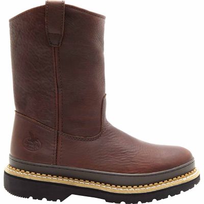 Image showing 6 th Georgia Boot Men's Steel Toe Giant Wellington Work Boots, 9 in.