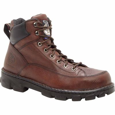 Georgia Boot Men's Eagle Light Wide Load Steel Toe Work Boots, 6 in.