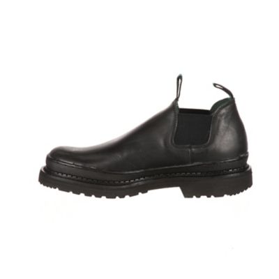 Image showing 4 th Georgia Boot Men's Giant Wedge Romeo Work Shoes, Black