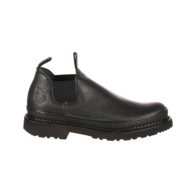Image showing 6 th Georgia Boot Men's Giant Wedge Romeo Work Shoes, Black