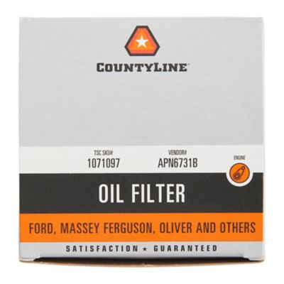 Image showing  3.719 in. OD Tractor Engine Oil Filter for Ford, Bobcat, CASE/IH, Massey Ferguson, Minneapolis Moline and More