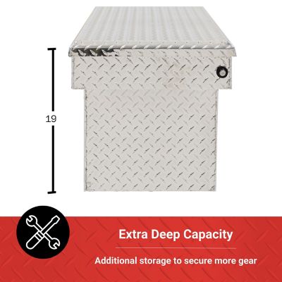 Image showing  14.2 cu. ft. Aluminum Standard-Profile Deep Crossover Truck Tool Box for Full-Size Trucks, 70 in.