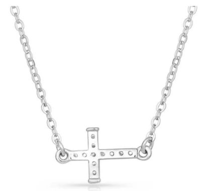 Image showing  Quiet Faith Tiny Crystal Heart Choker Necklace, NC1510