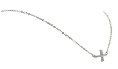 Image showing  Quiet Faith Tiny Crystal Heart Choker Necklace, NC1510