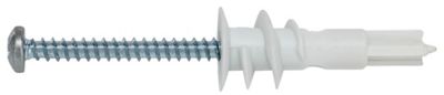 Hillman #8 x 1-5/8 in. Nylon Self-Drilling Drywall Anchors with Screws, 2-Pack