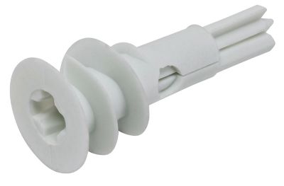 Image showing  #8 x 1-5/8 in. Nylon Self-Drilling Drywall Anchors with Screws, 2-Pack