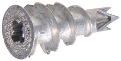 Image showing  #8 Zinc Self-Drilling Drywall Anchors with Screws, 10-Pack