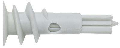 Image showing  50 lb. #6 Nylon Self-Drilling Drywall Anchors with Screws, 20-Pack