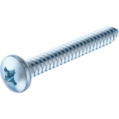 Hillman Zinc Pan Head Phillips Sheet Metal Screw #14 x 1in. (25 Pack)