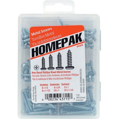 Hillman Zinc Pan Head Phillips Sheet Metal Screws (94 Pack)