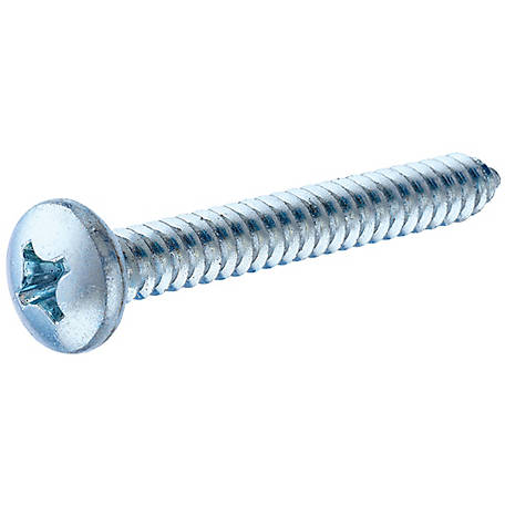 Stainless Steel The Hillman Group 44407 10 x 2-Inch Brown Pan Head Phillips Sheet Metal Screw 15-Pack