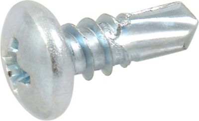 Hillman #6-20 x 1/2 in. Project Center Zinc Pan Head Phillips Self-Drilling Screws, 100-Pack