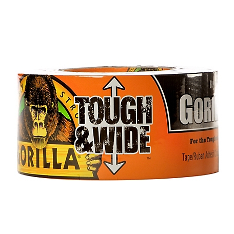 Gorilla Glue 2.88 in. x 25 yd. Tough & Wide Gorilla Tape, Black