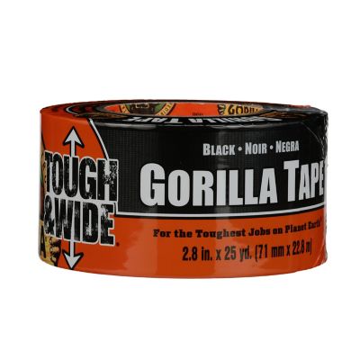 Gorilla Duct Tape Roll 30yd Wide Black Toughest Indoor & Weather Resistant New 