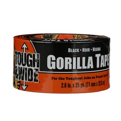 Image showing  2.88 in. x 25 yd. Tough and Wide Duct Tape, Black