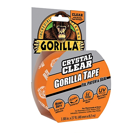 Gorilla Glue 1.9 in. x 9 yd. Crystal Clear Gorilla Tape