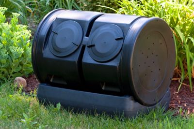 Image showing  50 gal. Junior Compost Wizard Dueling Tumbler, Black