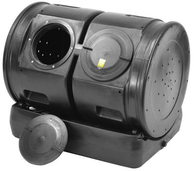 Image showing 5 th Good Ideas 50 gal. Junior Compost Wizard Dueling Tumbler, Black