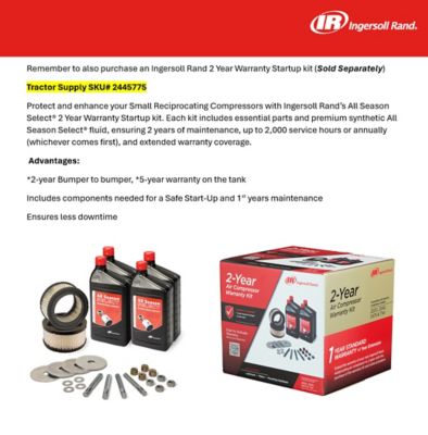 Image showing  80 gal. 2-Stage 2475N5-V 460V 3 Ph Air Compressor