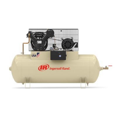 Ingersoll Rand 10 HP 120 gal. 2-Stage Horizontal Air Compressor, 175 PSI, 230V, 3-Phase