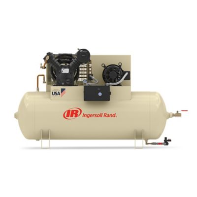 Ingersoll Rand 120 gal. 2545E10-VP Value Plus 200V-3Ph 2-Stage Air Compressor, Horizontal