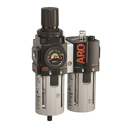 Details about   1" Compressed Air Moisture Filter Regulator Oiler Separator Lubricator Combo HD 