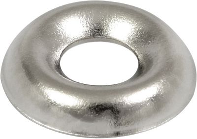Image showing  Nickel-Plated Countersunk Finish Washers #6 (10 Pack)