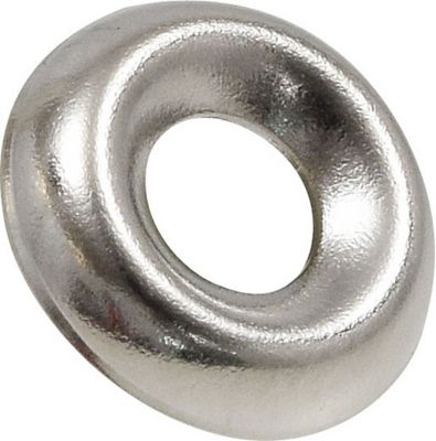 Image showing  #8 Nickel-Plated Countersunk Finish Washers, 10-Pack
