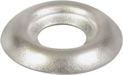 Image showing  #10 Nickel-Plated Countersunk Finish Washers, 10-Pack