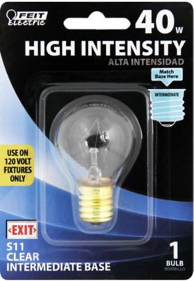 Feit Electric 40W Incandescent S11N Hi-Intensity Appliance Light Bulb