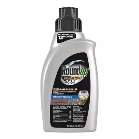 Roundup 32 fl ounces Dual Action 365 Weed & Grass Killer Plus Preventative Concentrate 12 months Weed Killers