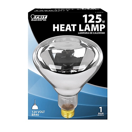 Feit Electric 125W Incandescent R40 Clear Heat Lamp Reflector