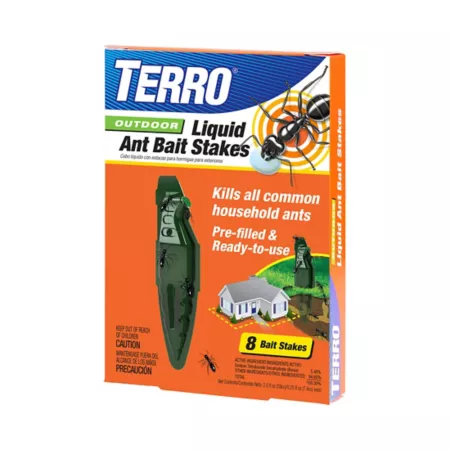 TERRO Outdoor Liquid Ant Bait Stakes 8-Pack Insect Bait