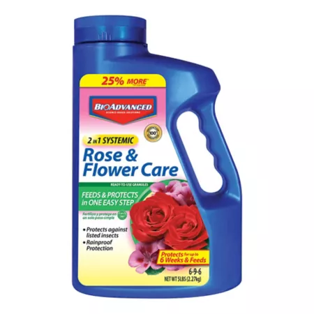 BioAdvanced 2-in-1 Systemic Insecticide and Fertilizer for Roses and Flowers 5 lb. Insecticides