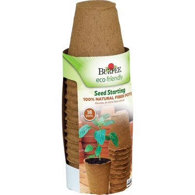 Burpee 3 in. Plantable Fiber Pots, Round
