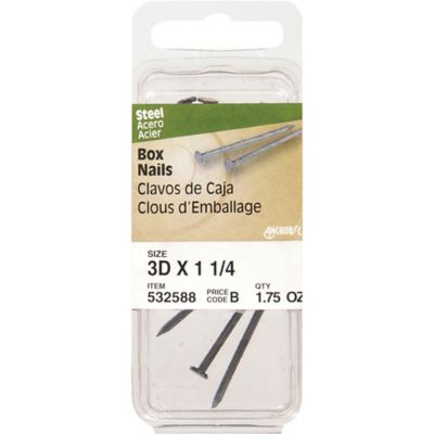Image showing  1-1/4 in. Anchor Wire Bright Box Nails, 6 ct.