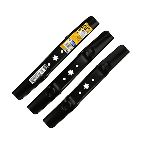 3-Pack High Lift Lawn Mower Blades, 54 Inch Deck, Compatible with
