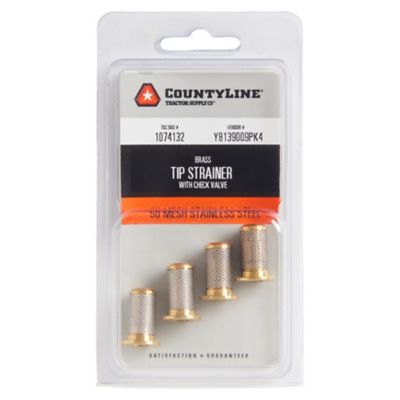 Image showing  Brass Tip Strainers with Check Valves, 4-Pack