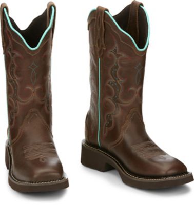 Image showing 6 th Justin Women's Gypsy Raya Western Boots, 12 in.