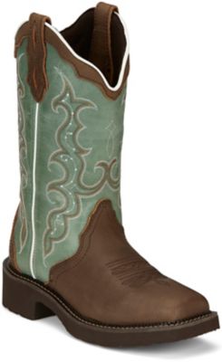 turquoise boots