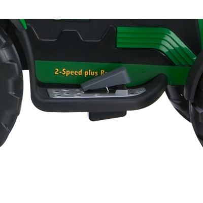 Image showing  12V John Deere Ground Force Tractor and Trailer Ride-On Toy