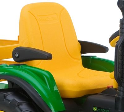 Image showing 5 th Peg Perego 12V John Deere Ground Force Tractor and Trailer Ride-On Toy