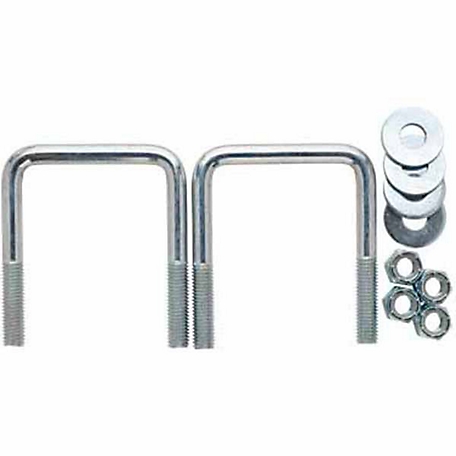 Carry-On Trailer Square U-Bolt Kits, 1/2 in. x 3 in., 2-Pack