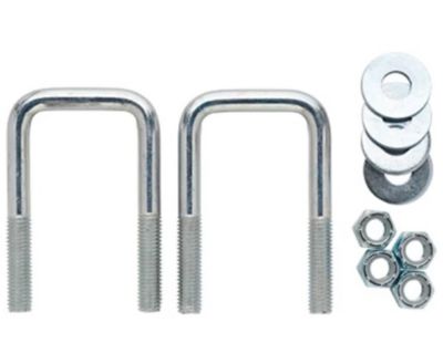 Carry-On Trailer Square U-Bolt Kit, 1/2 in. x 2 in.