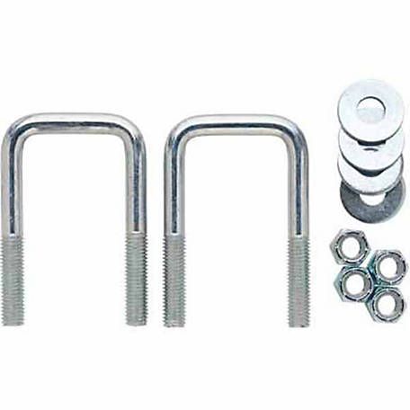 4 Pack M10 80mm x 75mm U-Bolt N-Bolt for Trailers with Nuts HIGH TENSILE 